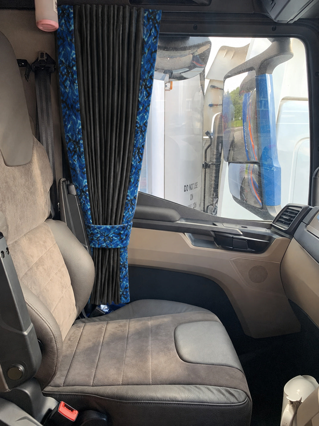 BoutiqueduRoutier™ | Truck Curtains Set Danish Plush Blue