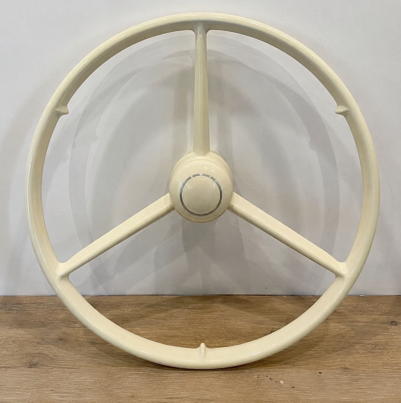 BoutiqueduRoutier™ | 3-Spoke Steering Wheel Scania R/NextGen – White Griffin Logo