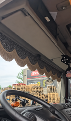 BoutiqueduRoutier™ | Truck Curtains Set Danish Plush Grey – Beige
