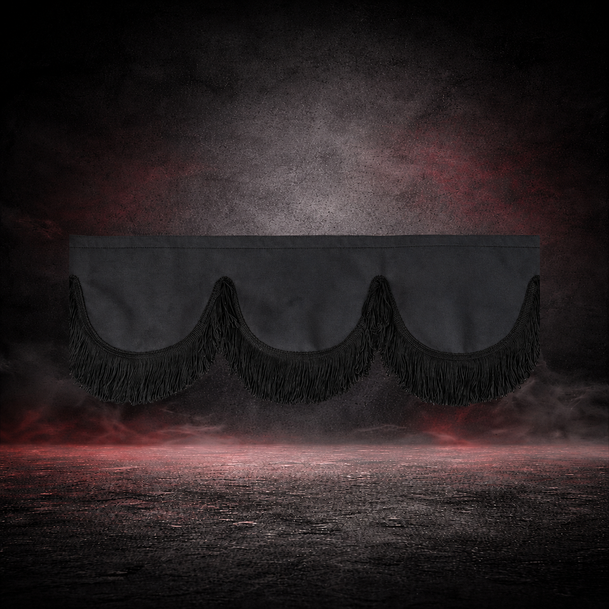 BoutiqueduRoutier™ | Truck Front Window Curtain Suede Look Black