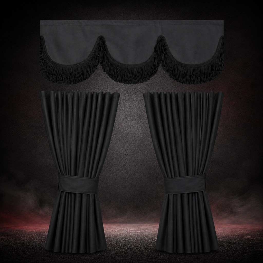 BoutiqueduRoutier™ | Truck Curtains Set Black