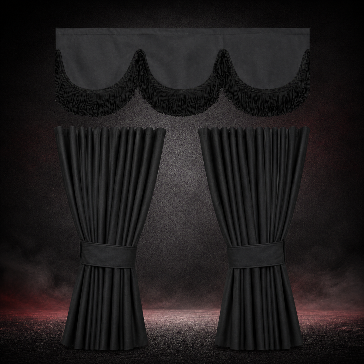 BoutiqueduRoutier™ | Truck Curtains Set Black
