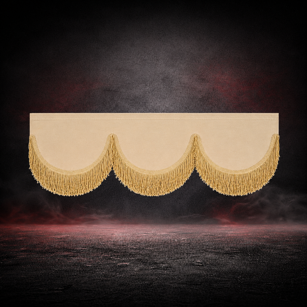 BoutiqueduRoutier™ | Rideau de pare-brise avant pour camion, aspect daim beige