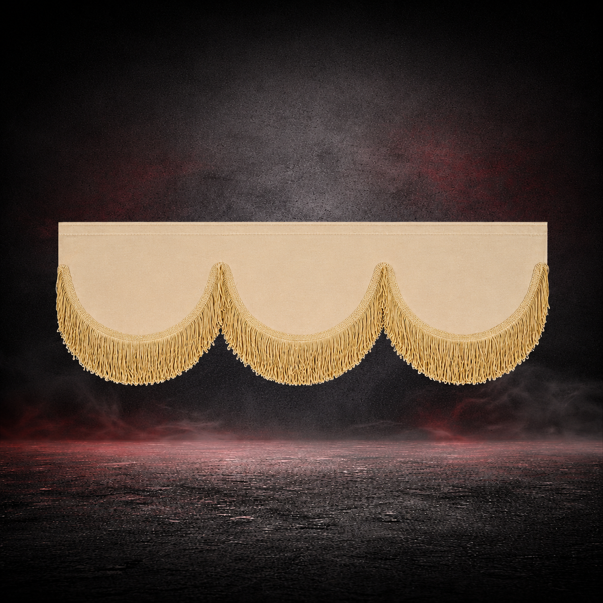 BoutiqueduRoutier™ | Truck Front Window Curtain Suede Look Beige