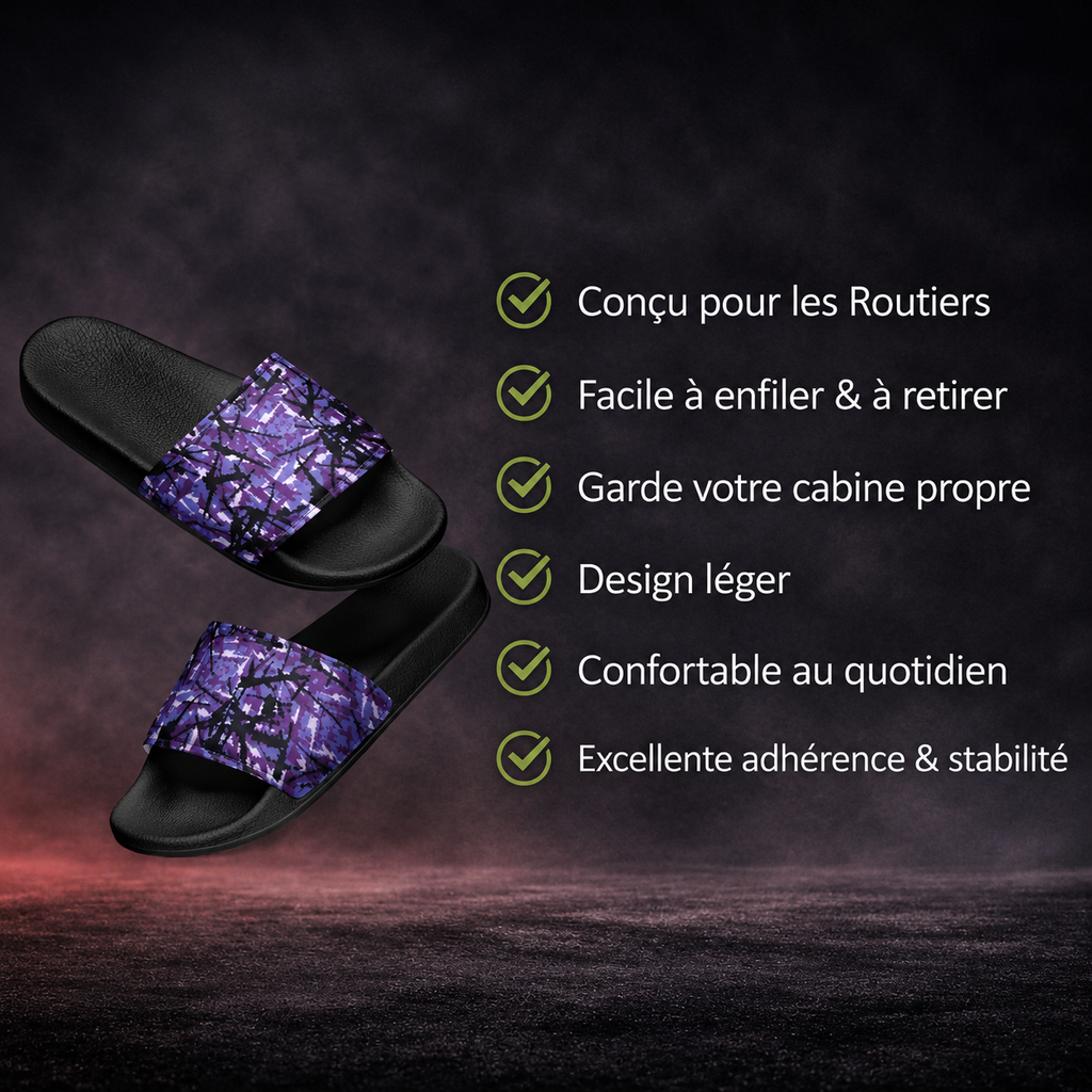 BoutiqueduRoutier™ | Women's Slippers Danish Plush Purple