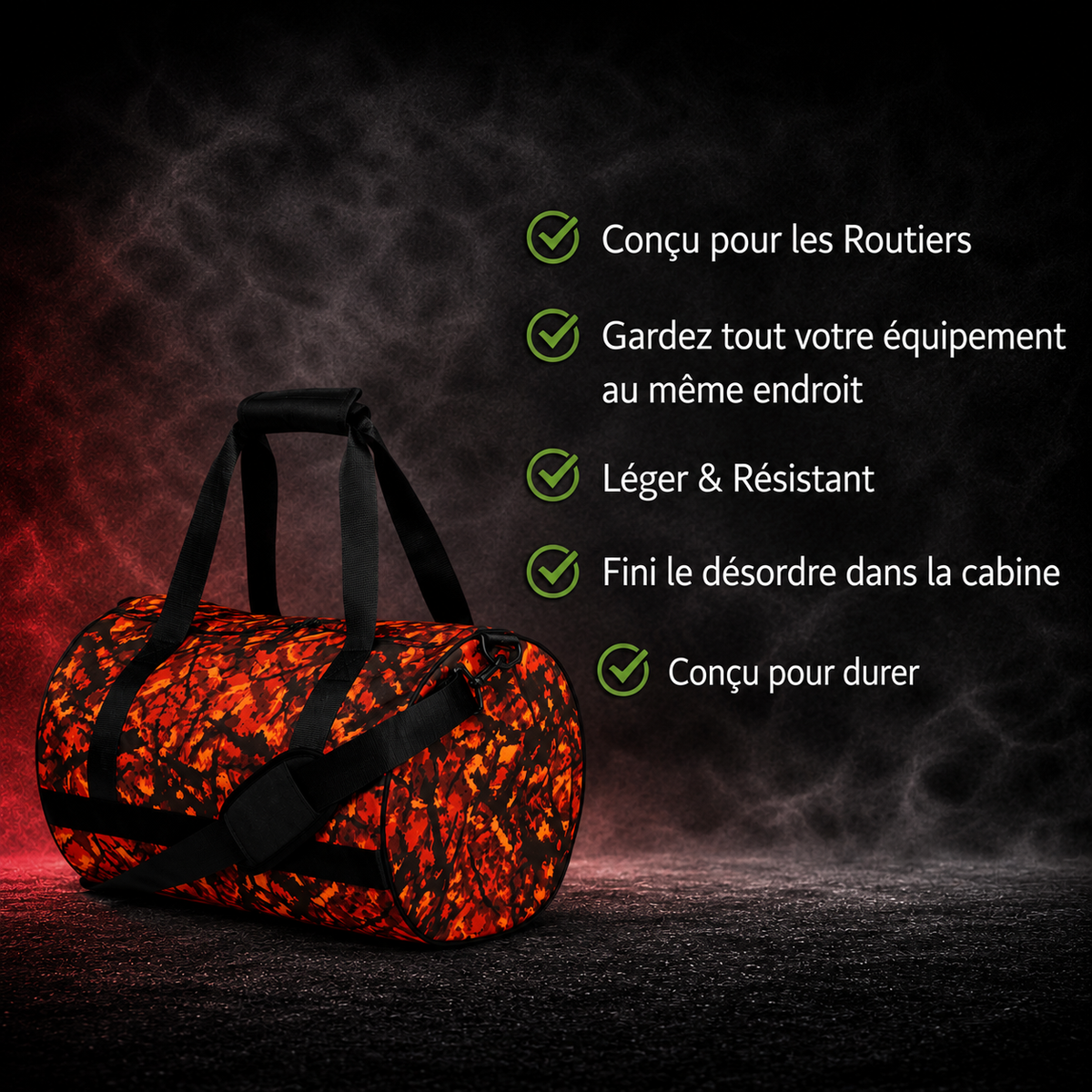 BoutiqueduRoutier™ | Travel Bag Danish Plush Red