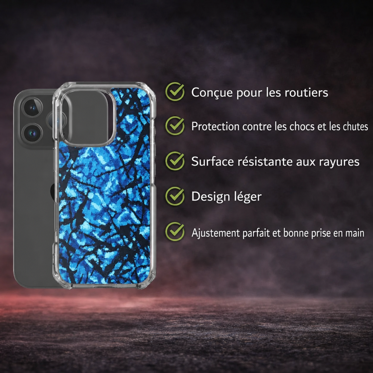 BoutiqueduRoutier™ | iPhone Case Danish Plush Blue