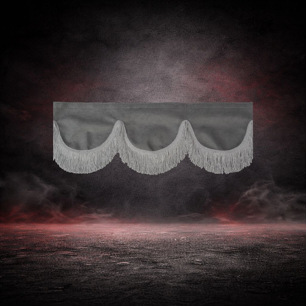 BoutiqueduRoutier™ | Truck Front Window Curtain Suede Look Grey