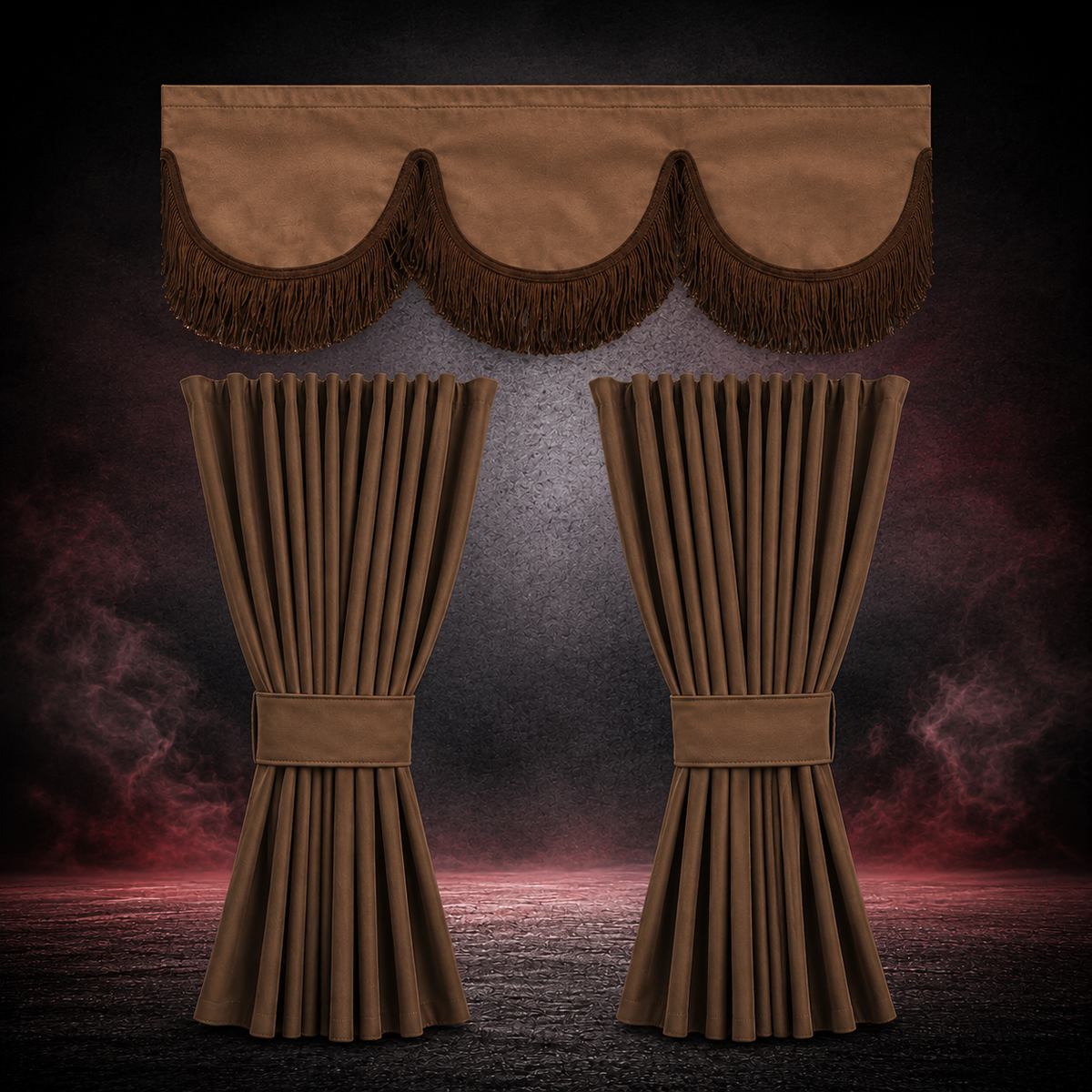 BoutiqueduRoutier™ | Truck Curtains Set Brown