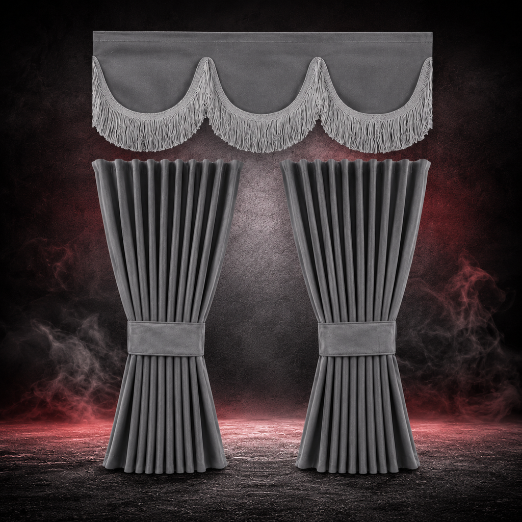 BoutiqueduRoutier™ | Truck Curtains Set Grey