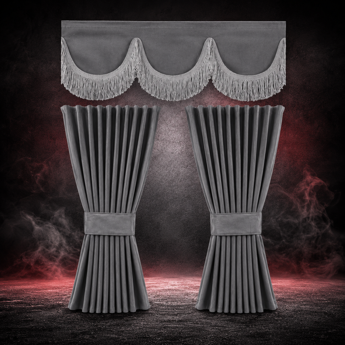 BoutiqueduRoutier™ | Truck Curtains Set Grey