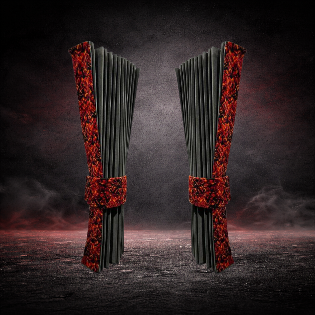 BoutiqueduRoutier™ | Truck Curtain Danish Plush Red