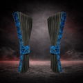 BoutiqueduRoutier™ | Truck Curtain Danish Plush Blue